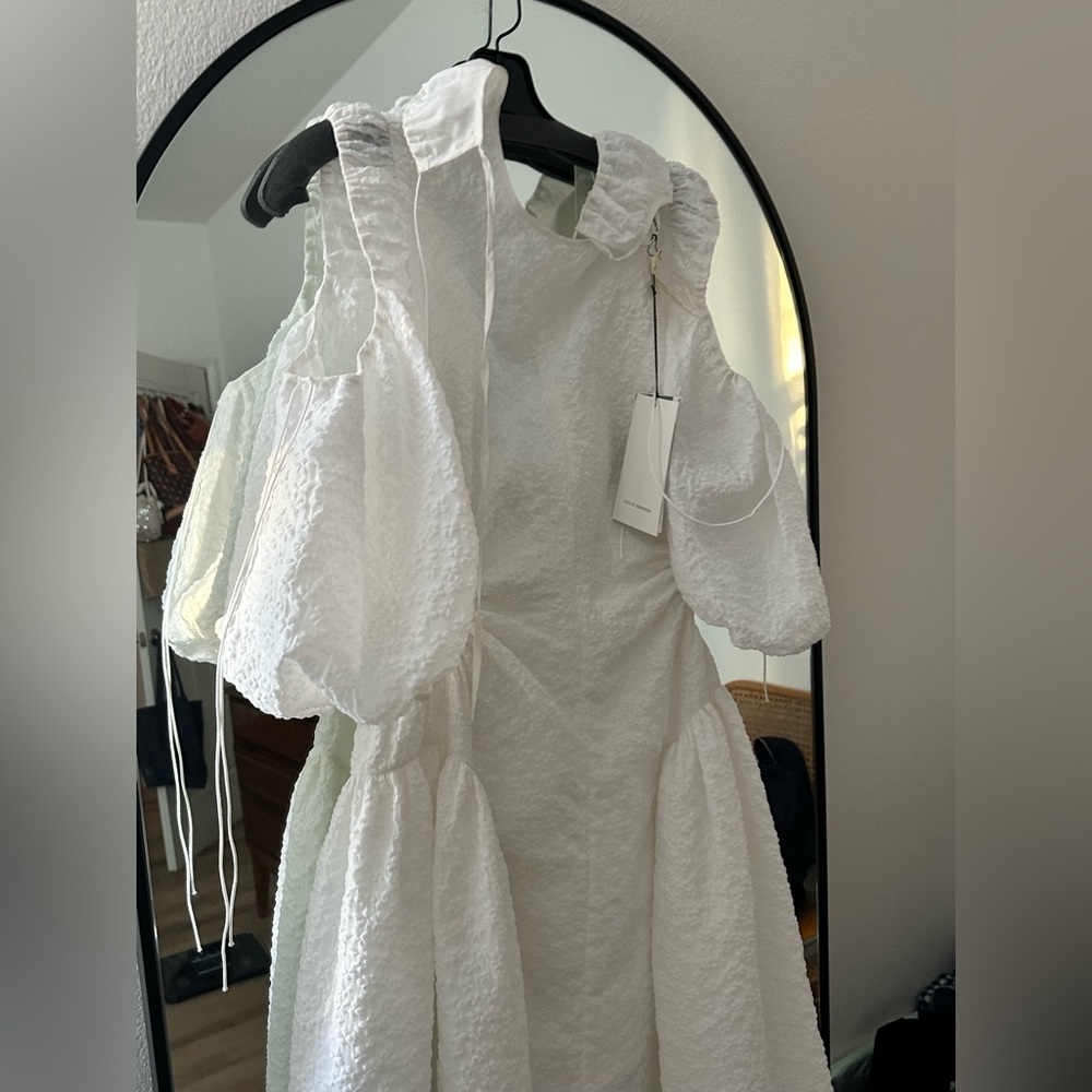 Cecilie Bahnsen White Cutout Dress - Picture 2 of 4